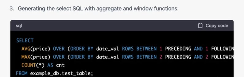 ChatGPT Generates Select SQL