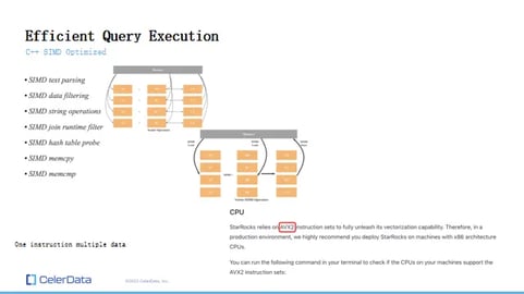 Efficient Query Execution SIMD